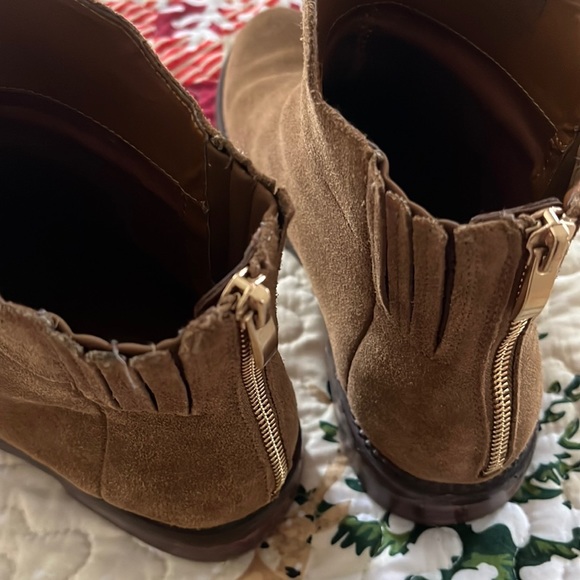 Franco Sarto Leather Suede Ankle Boots - Picture 10 of 11